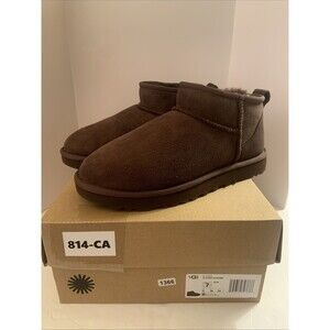 Authentic UGG Classic Ultra Mini Brown Women's Fashion Boots Size 7 NIB
